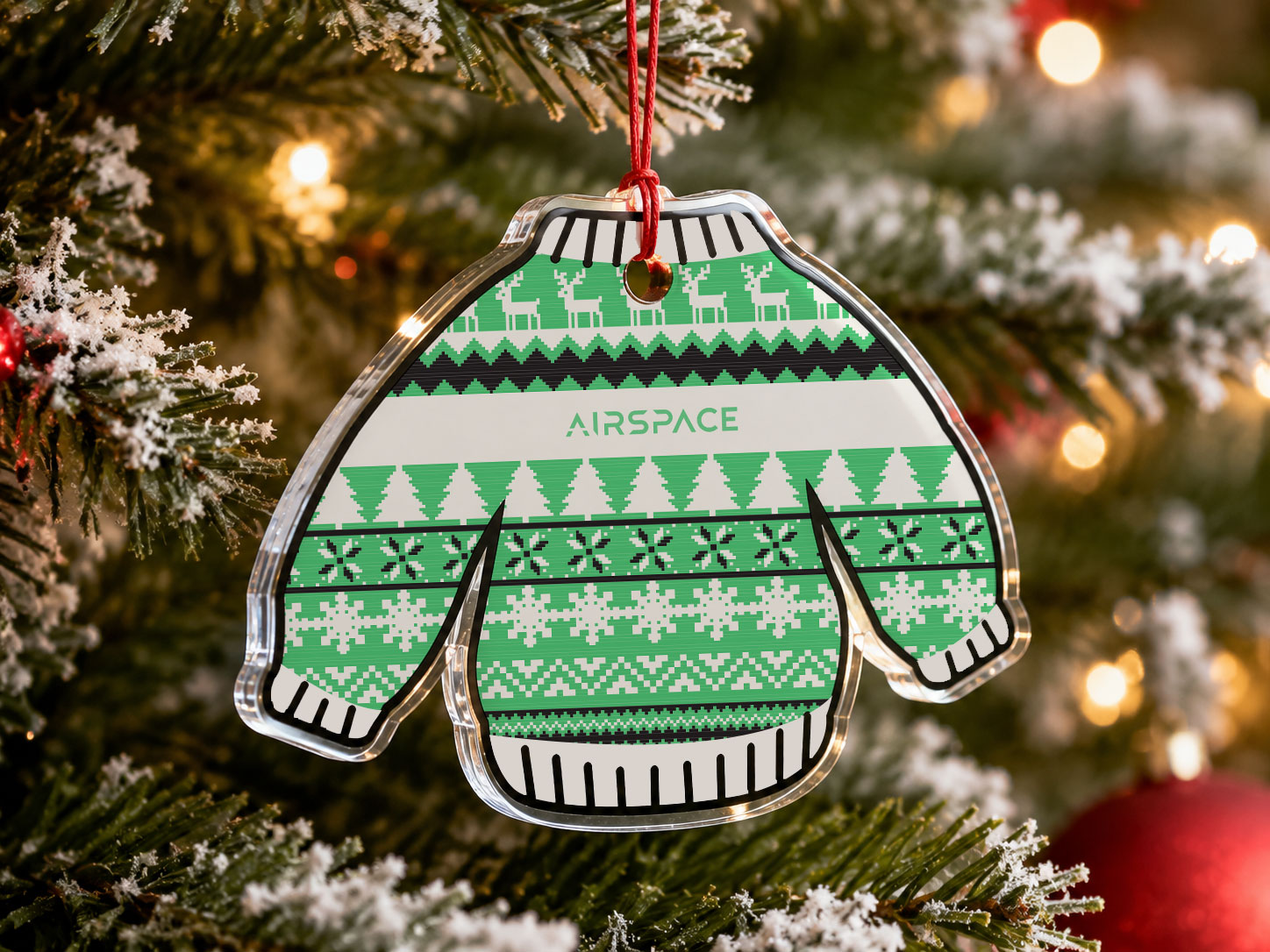 Airspace custom holiday ornament