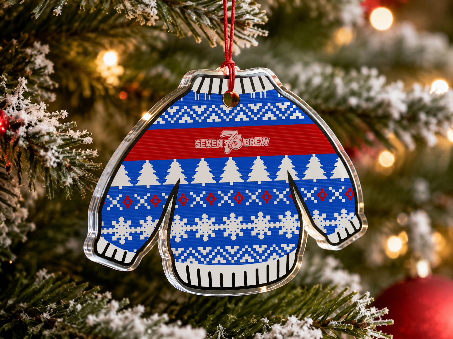 7brew custom holiday ornament