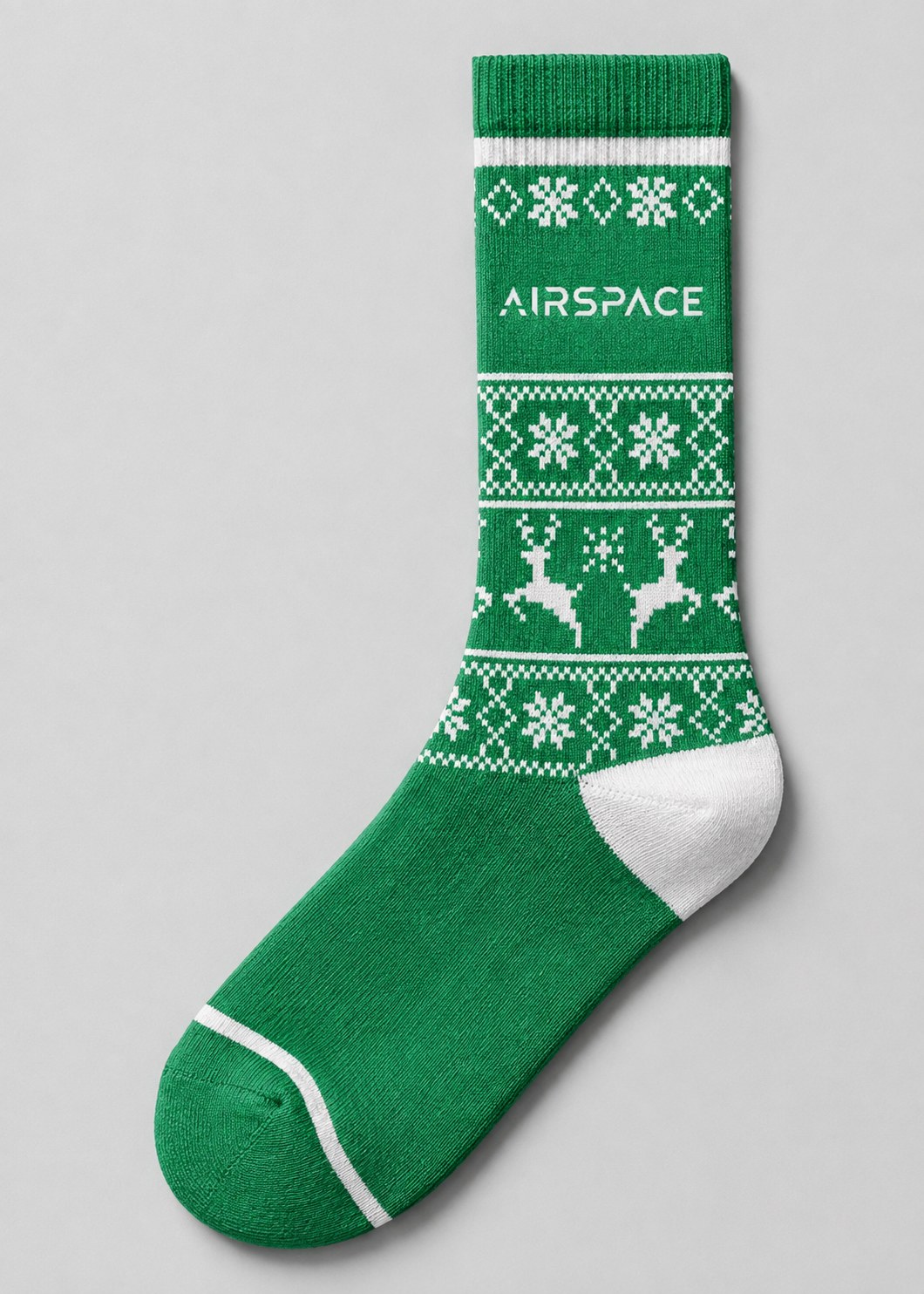 Airspace custom knit holiday socks
