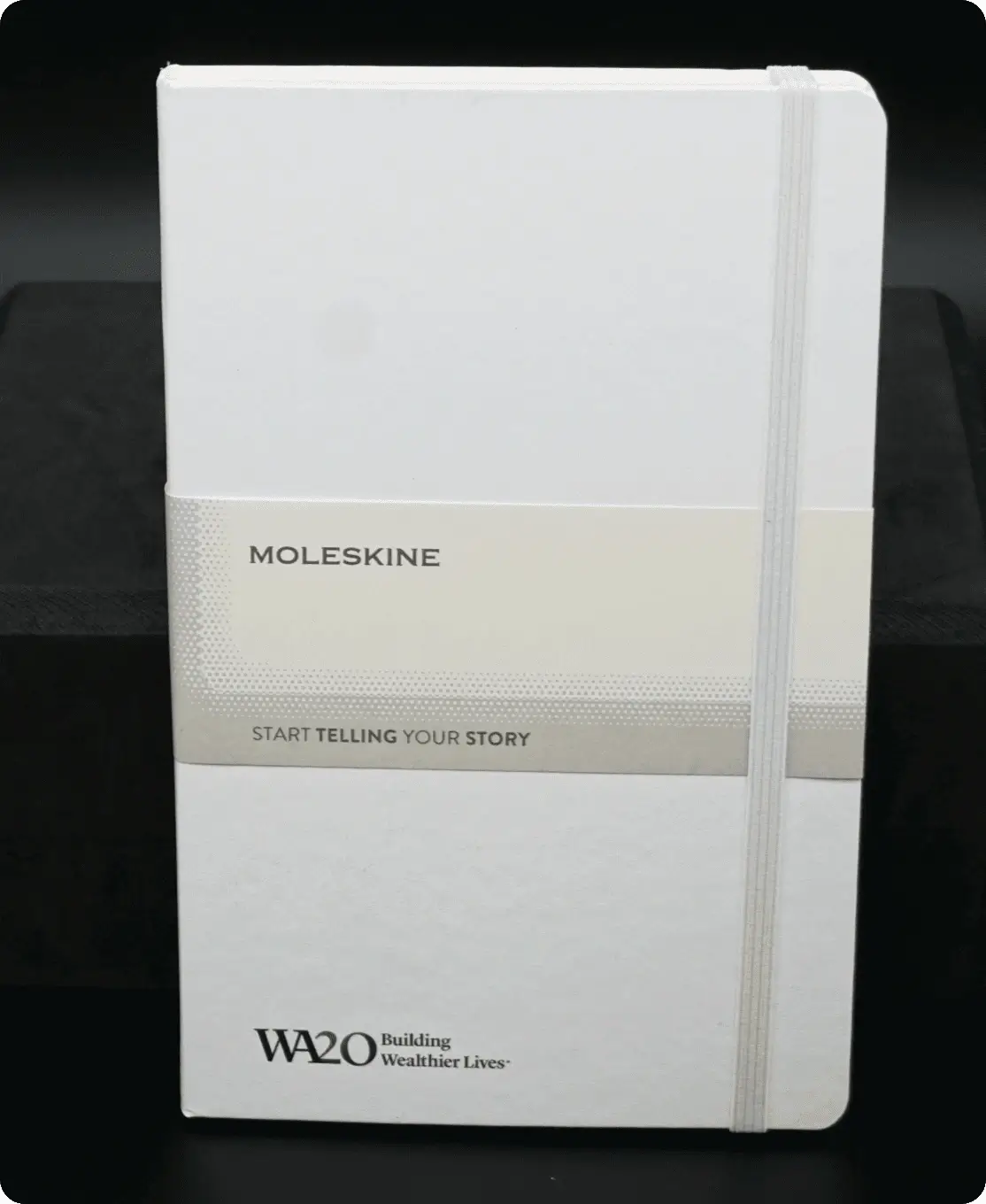 Custom hardcover journal with 20-year identity